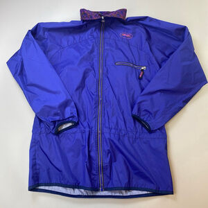 Women's Vintage Brooks ASR Blue Purple Activent Jacket Medium Fleece Windbreaker